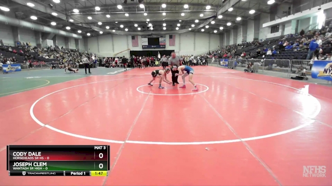 126 lbs Round 1 (3 Team) - Joseph Clem, Wantagh Sr High vs Cody Dale ...