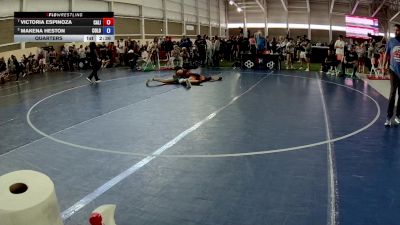 130 lbs Quarters - Victoria Espinoza, California vs Makena Heston, Colorado