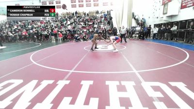 138 lbs Quarterfinal - Cameron Bonnell, Burlington vs Roman Chapman, Putnam