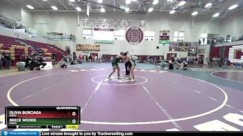 185 lbs Quarterfinal - Reece Woods, Eagle vs Olivia Burciaga, Kuna