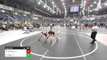 123 lbs Quarterfinal - Maddax Hacking, Uintah WC vs Dylan Riggin, Top Team