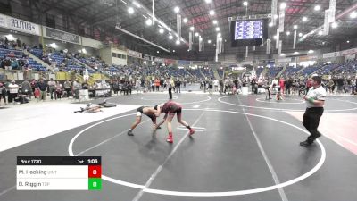 123 lbs Quarterfinal - Maddax Hacking, Uintah WC vs Dylan Riggin, Top Team