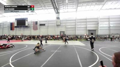 65 lbs 3rd Place - Roman Carter, Mat Demon WC vs Liam Baker, Savage House WC