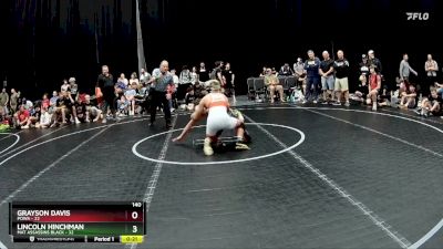 140 lbs Placement (4 Team) - Grayson Davis, POWA vs Lincoln Hinchman, Mat Assassins Black