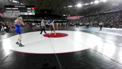 Boys 4A 120 lbs Cons. Semi - Carter Tughan, Tahoma vs Crew Lambro, Tahoma