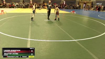 85 lbs Champ. Round 1 - Jagger Robertson, BEA (Blue Earth Area) vs Braxton Jacobs, UNITED