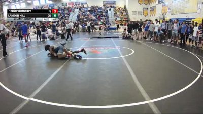 126 lbs Champ. Round 1 - Zion Wimberly, Funky Monkey vs Landon Hill, Caveman