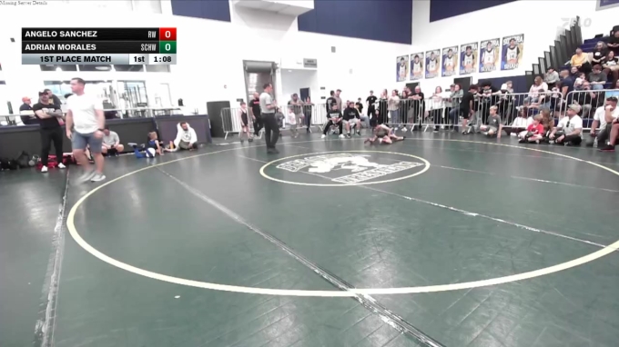 58 lbs 1st Place Match - Angelo Sanchez, Reign WC vs Adrian Morales, So ...
