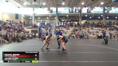 157 lbs 5th Place Match - Michael Binder, Gerstell Academy vs Hayden Myers, Saint Paul`s School