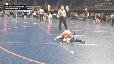 55 lbs Consy 4 - Alexander Schwarting, Central Bucks vs Shyheem Pacley Jr., Erie