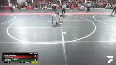 57 lbs Quarterfinal - Jaxsyn Cherry, First There vs Rem Mlodzik, Princeton WC