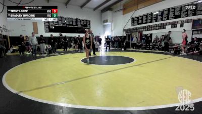 108 lbs Cons. Round 2 - Trent Lopez, Vacaville Wrestling Club vs Bradley Burdine, Folsom Middle School