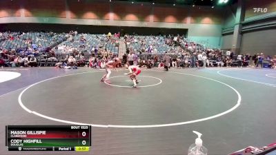 120 lbs Cons. Round 4 - Cody Highfill, Douglas vs Mason Gillispie, Claremore