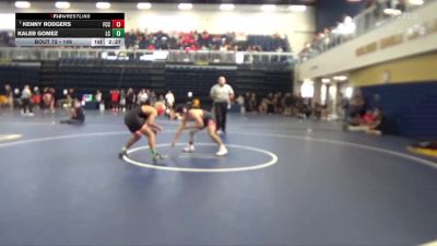 149 lbs Champ. Round 1 - Kenny Rodgers, Fresno City College vs Kaleb Gomez, Lassen College