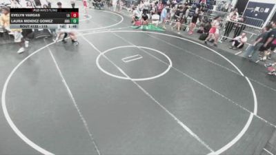115 lbs Quarterfinal - Laura Mendez Gomez, Arete Wrestling Academy vs Evelyn Vargas, Lab Academy