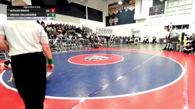 100 lbs Cons. Round 2 - Alyaah Bravo, Lancaster vs Ariana Valladares, Dos Pueblos