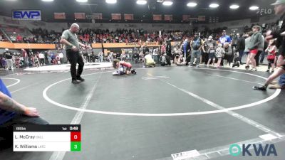 66 lbs Round Of 16 - Lincoln McCray, Carl Albert vs Kade Williams, Little Axe Takedown Club