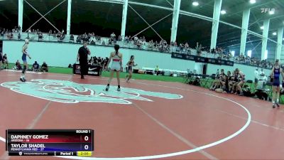 84 lbs Round 1 (6 Team) - Daphney Gomez, Arizona vs Taylor Shadel, Pennsylvania Red