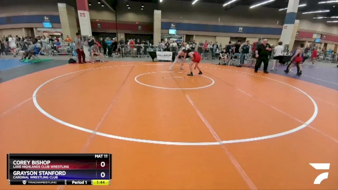 113 lbs Cons. Round 3 - Corey Bishop, Lake Highlands Club Wrestling vs ...