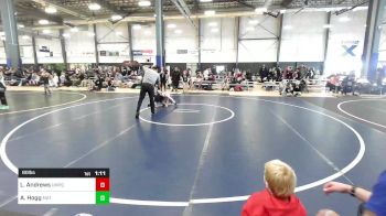 80 lbs Rr Rnd 1 - Layla Andrews, Umpqua Wrestling Club vs Anela Hogg, Mat Demon WC