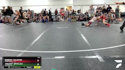 113 lbs Finals (2 Team) - Robert Coleman, Front Royal vs Vincent Graulau, Hammer WC