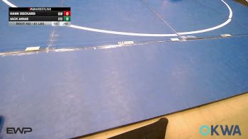 61 lbs Consi Of 8 #1 - Hank Deckard, Raw Wrestling Club vs Jack Arias, Owasso Takedown Club