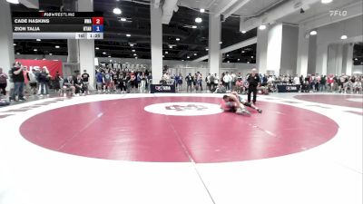 92 lbs Champ. Round 1 - Cade Haskins, Nolfpack Wrestling Academy vs Zion Talia, Utah