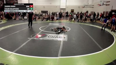 71 lbs Quarters - Zaiden Jones, MN Elite Wrestling Club vs Caleb Haluptzok, Anoka Youth Wrestling