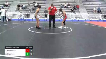 120 lbs Prelims - Jackson Herman, Midwest Xtreme Wrestling vs Asher Sigler, Bearcat