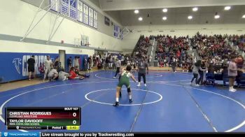 120 lbs Champ. Round 2 - Taylor Davidoff, Mira Costa High School vs Christian Rodrigues, Cleveland Wrestling
