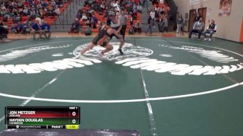 157 lbs Quarterfinal - Jon Metzger, Ashland vs Hayden Douglas, Cambridge