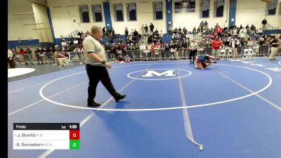 195 lbs Final - Jose Bonilla, New Bedford vs Bennett Sonneborn, Natick