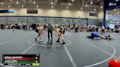 130 lbs Round 7 (8 Team) - Aydin Myers, FCA Hurricanes vs Joshua Wasnieski, Full Circle