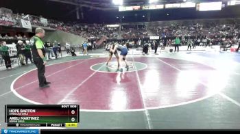 165G Cons. Round 3 - Hope Barton, Syracuse Girls vs Areli Martinez, Borah Girls