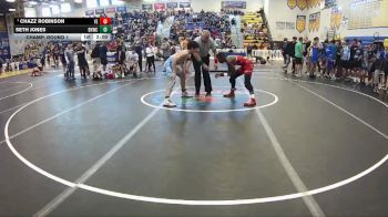 126 lbs Champ. Round 1 - Chazz Robinson, Victory Elite vs Seth Jones, Black Hive Wrestling Club