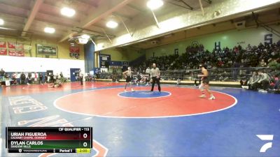 113 lbs Champ. Round 2 - Uriah Figueroa, Calvary Chapel Downey vs Dylan Carlos, Shadow Hills