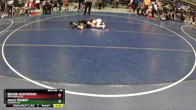 59 lbs Champ. Round 2 - Quade Gustafson, Badlands Elite vs Mack Probst, Wasatch WC