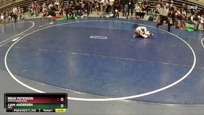 51 lbs Champ. Round 2 - Brax Peterson, Athlos Wrestling vs Liam Andersen, JWC