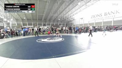 82 lbs 3rd Place Match - Lyncoln Morris, Midway Wrestling Club vs Porter Aimone, Team Prestige Wrestling