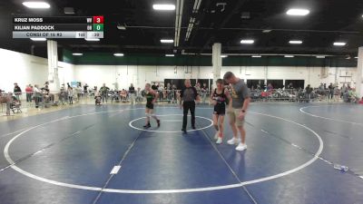 90 lbs Consi Of 16 #2 - Kruz Moss, WV vs Kilian Paddock, OH