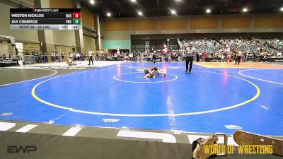 58 lbs Consi Of 8 #1 - Weston Nicklos, Highland Hornets vs Jax Cisneroz, Powerhouse Wrestling Club