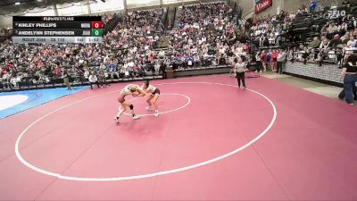 3A 110 lbs Quarterfinal - Andelynn Stephensen, Juab vs Kinley Phillips, Morgan