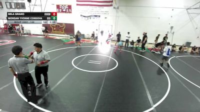 145 lbs Round 5 - Morgan Yvonne Cordova, 951 WC vs Mila Grano, Orange Vista High School Wrest