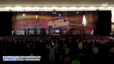 Davis Allstar Gym Inc - Shooting stars [2025 L1.1 Youth - PREP - D2 Day 1] 2025 Spirit Cheer Dance Grand Nationals & Cheer Nationals