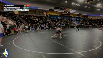 190 lbs Champ. Round 1 - Blaine Heick, Iowa City, City High vs Alejandro Contreras, Staley