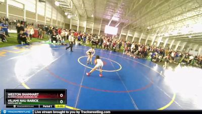 86 lbs Semifinal - Weston Shamhart, Klamath Basin Warriors WC vs Viliami Nau Rarick, Westlake WC