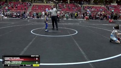 50 lbs Cons. Round 3 - Cosette McNiel, Nebraska Wrestling Academy vs Mabel Crenshaw, Bluestem Wrestling Club