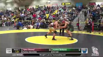 135 lbs Semifinal - Ezekiel Bellanca, EV Cain vs Tytus Dimmer, Kastner Intermediate