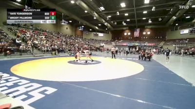 2A 113 lbs Quarterfinal - Tate Torgerson, North Sevier vs Brody Fillmore, South Sevier