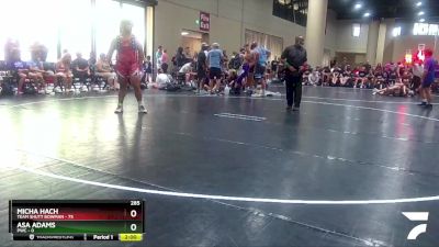 285 lbs Round 4 (6 Team) - Micha Hach, Team Shutt Bowman vs Asa Adams, PWC